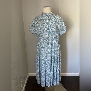 Sweet Salt Floral Blue Dress